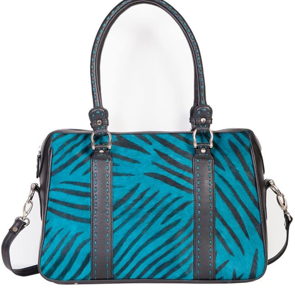 SCULLY HAIR ON HIDE GENUINE LEATHER HANDBAG BRAND NEW